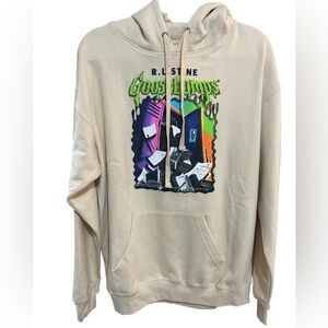 R.L. Stine Goosebumps Locker Horror Graphic Pullover Hoodie (Unisex) Size Large